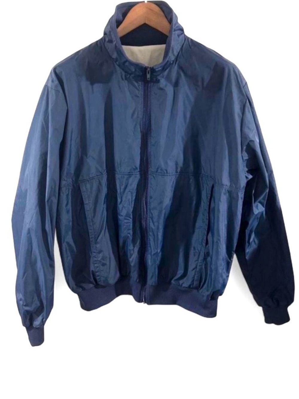 Vintage Nylon Waterproof Men’s Windbreaker Lightweight Jacket Size XL